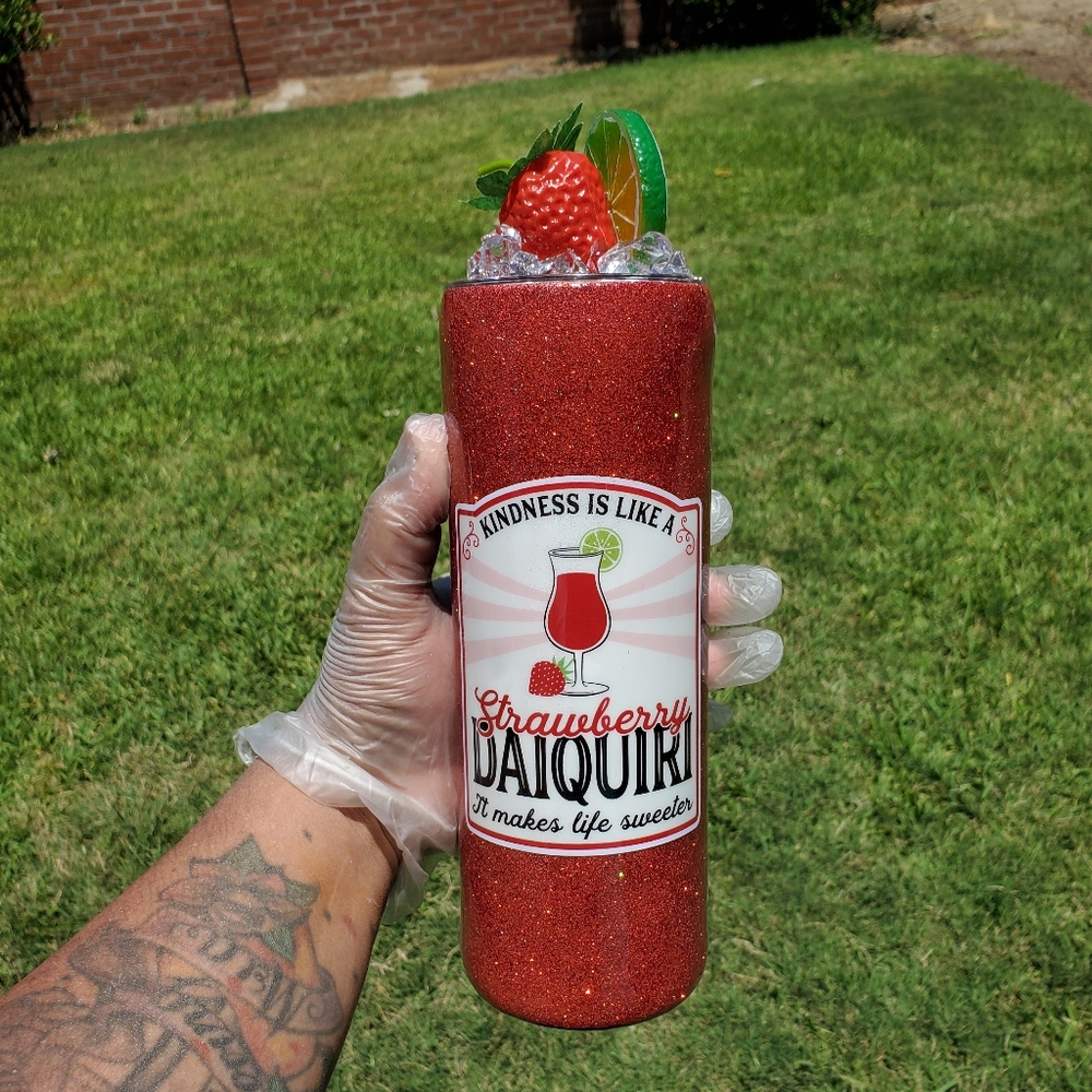 Strawberry Daiquiri Fake Ice Tumbler